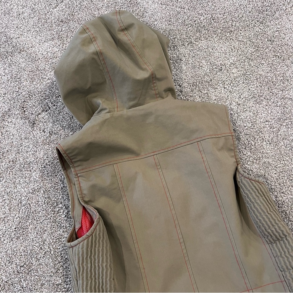 Goode Rider Equestrian Vest Women Size Small Hooded Full Zip Style# 16033 Beige, - Picture 15 of 16